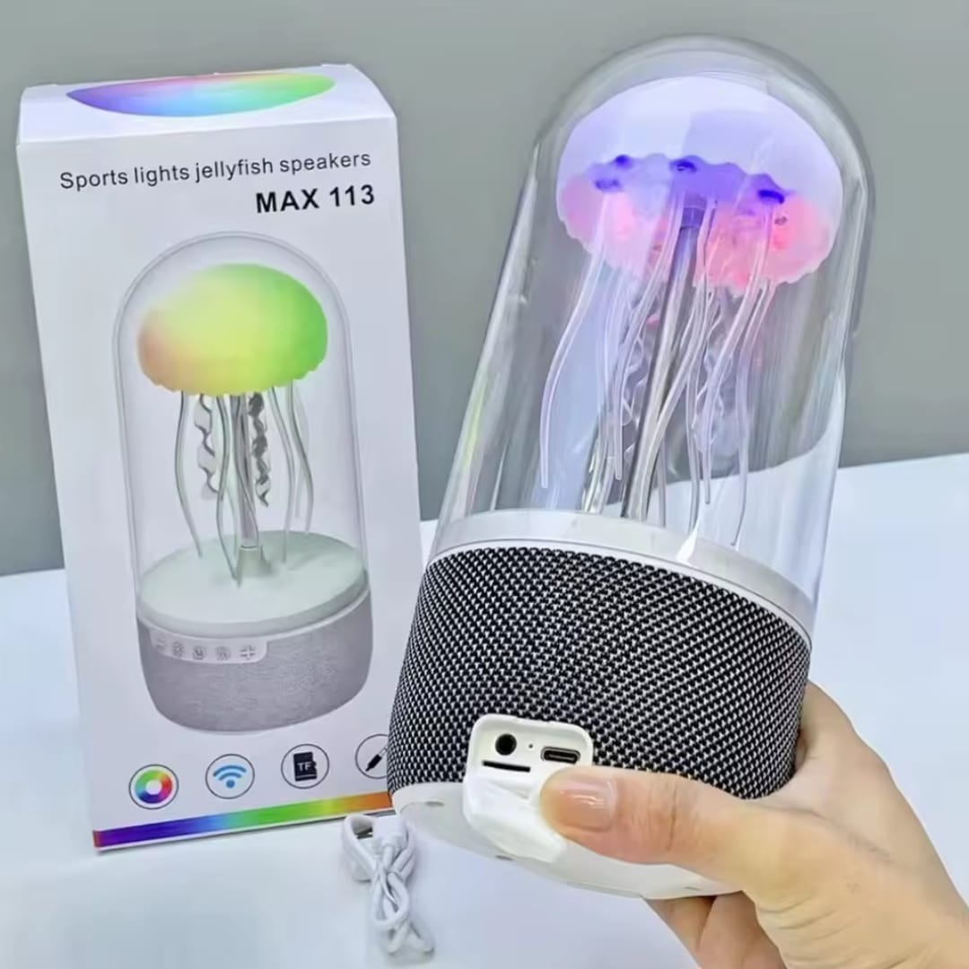 LAMPARA MEDUSA CON PARLANTE Y LUZ LED