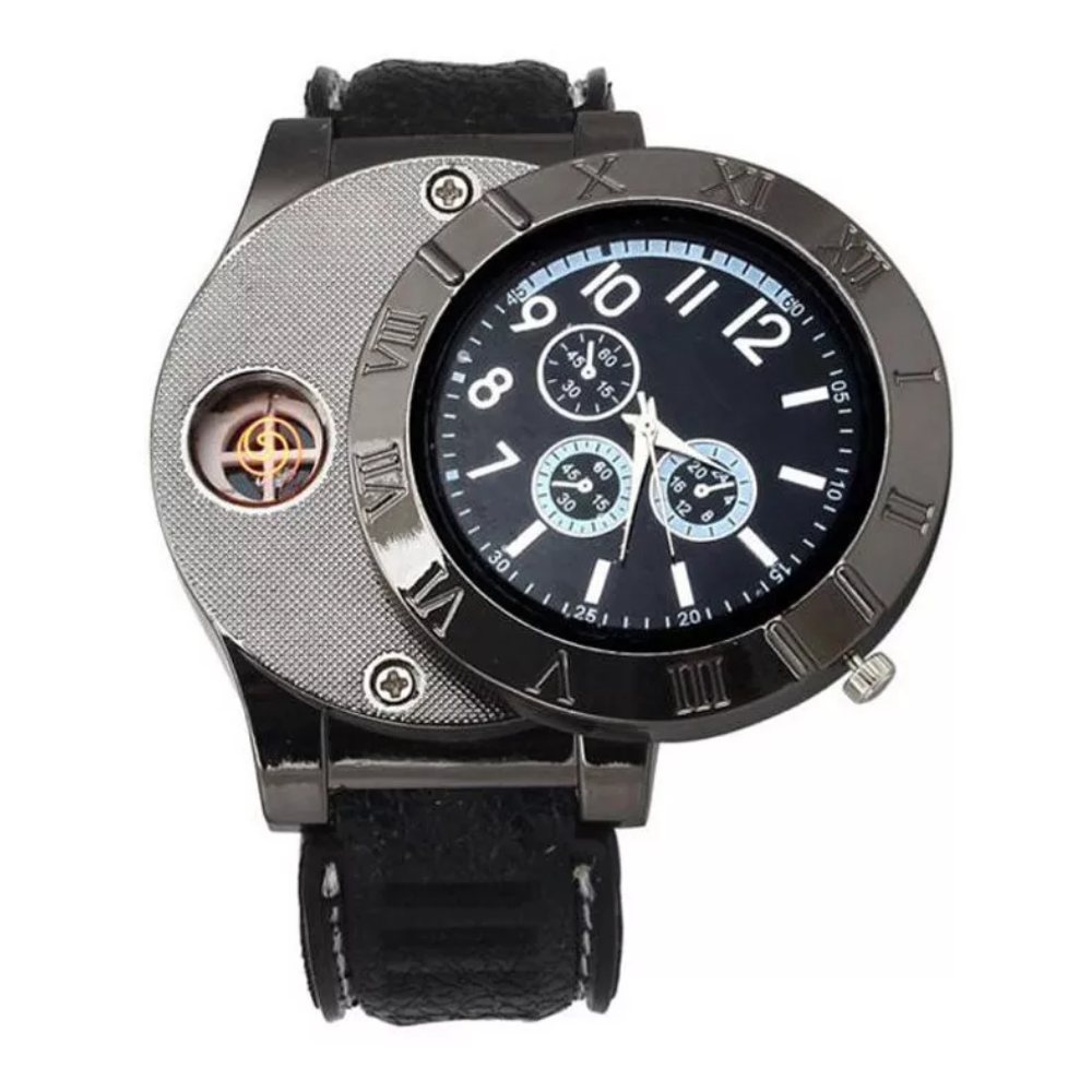 RELOJ CON ENCENDEDOR RECARGABLE