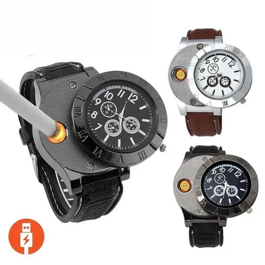 RELOJ CON ENCENDEDOR RECARGABLE